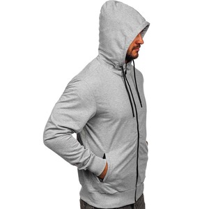 Men Zip up Plain Full Zipper Fleece Thermal Sweatshirt for Winter Hoodies - Product Image 6
