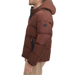 Veste d'hiver personnalisée pour homme, veste matelassée en duvet, veste matelassée de qualité supérieure, légère, entièrement zippée, à capuche, veste d'hiver pour homme - Product Image 5
