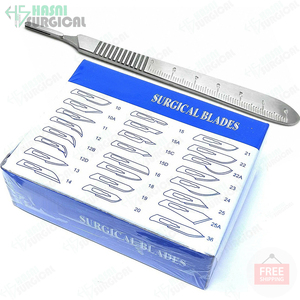 Meilleure vente à la qualité ensemble de couteaux à manche de scalpel lames de différentes tailles en acier inoxydable Offres Spéciales poignée chirurgicale approuvée CE ISO - Product Image 5