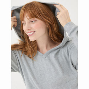 Sudaderas Personalizadas para Mujer 2025, 100% Algodón, Estilo Casual, Ecológicas, para Invierno, con Logotipo Frontal Personalizable - Product Image 3