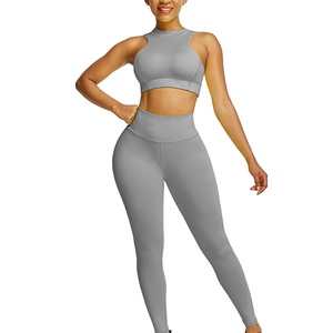 Conjunto de yoga sin costuras para mujer, conjunto de gimnasio, mallas y Sujetador deportivo, ropa deportiva de entrenamiento para correr y fitness de secado rápido - Product Image 6