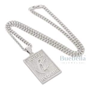 Men's Streetwear 925 Silver Diamond Gold Pendant Necklace <b>Iced</b> <b>Out</b> Hip Hop Style Moissanite Charms Rapper Style Jewelry for Dogs - Product Image 6