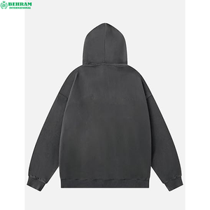 Nouveaux sweats à capuche personnalisés unisexes en molleton de coton respirant French Terry 400 GSM, coupe classique, impression en relief - Product Image 1