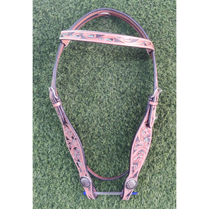 Vente chaude en cuir de vache Western Headstall Western Bridle pour Horse Ridding Utilisations par les exportateurs indiens - Product Image 6