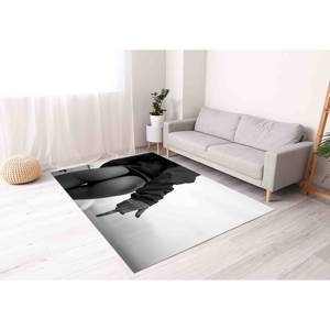 Tapis à motif de fille en string noir, tapis sensuel, tapis femme sexy, tapis imprimé, tapis fin non tissé - Product Image 5