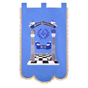 Prix bas les plus exigeants MAÇON MASTER MASON BLUE LODGE BANNER BRODÉ À LA MAIN Broderie à la main - Product Image 1