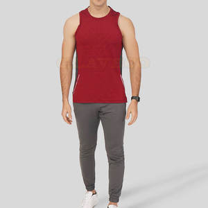 Cómoda ropa de gimnasio Fitness hombres camiseta sin mangas para la venta ropa activa precio bajo en stock hombres camiseta sin mangas - Product Image 5