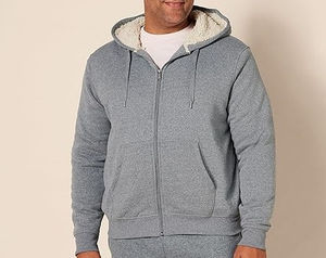 Nouveaux sweats à capuche d'hiver élégants avec fermeture éclair, personnalisés, respirants, en coton et élasthanne, en molleton, surdimensionnés pour hommes - Product Image 2