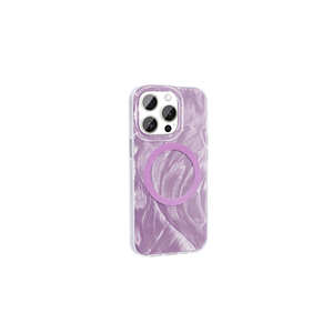 Coque de protection en silicone rose de style Ins, compatible MagSafe, avec motif brossé, pour iPhone 15 Pro 14 Plus 5G 4G - Product Image 1