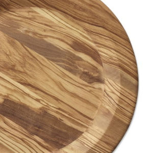 Assiettes en bois massif de qualité supérieure personnalisées de forme ronde à vendre avec bols - Product Image 3