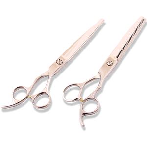 Ciseaux de coiffure professionnels pour cheveux clairsemés, fabriqués en acier de qualité supérieure, utilisables par les barbiers, avec des bords tranchants et durables. - Product Image 1