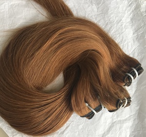 Color 27 rubia miel cruda pelo brasileño recto 100% paquetes de cabello humano 10-26 pulgadas Remy sin procesar extensiones de trama de cabello humano - Product Image 6