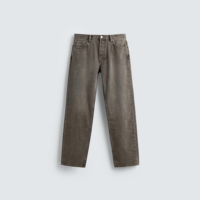 Jeans en denim personnalisés pour hommes, coupe droite taille haute, couleur unie, confortables, modernes, classiques, durables, pour tous les jours, été/hiver