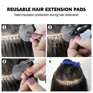 El mejor protector térmico de alta calidad para herramientas de unión de extensiones de cabello con protectores gruesos de protección térmica-Uso comercial - Product Image 2