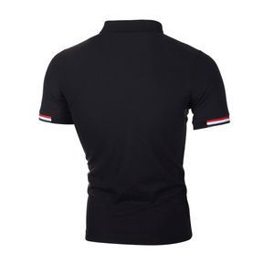 Polo manches courtes haute performance pour hommes Polo en coton de haute qualité Streetwear décontracté de golf Logo personnalisé motif solide-Hommes - Product Image 5