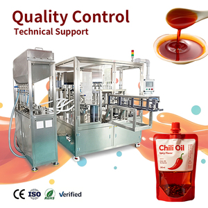 Industrial Rotary Chili Oil Liquid Filling and Capping Integrated Machine for Food Industry - Product Image 1