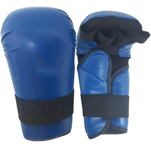 Guantes de Karate de Cuero PU Hechos a Medida, Protectores de Karate WKF para Niños y Adultos, Protectores de Manos Duraderos para Artes Marciales - Product Image 1