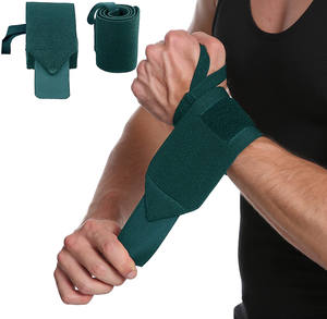 Muñequeras Elásticas de Neopreno Acolchadas de Alta Resistencia para Gimnasio, Yoga, Levantamiento de Pesas, con Logotipo Personalizado, Vendajes para Levantamiento de Pesas, Unisex - Product Image 2