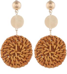 Pendiente de ratán de moda exportación a granel mejor opción pendiente para el verano de Hawaii - Product Image 1