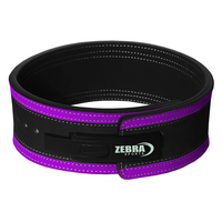 Cinturón de Levantamiento de Pesas de Cuero Vacuno Personalizado, Antideslizante, Unisex, para Powerlifting, Grosor de 13 mm, Nuevo Diseño ZEBRA, Venta al Por Mayor