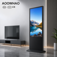 Kiosque d'affichage numérique LCD interactif sur pied multi-touch Android CMS pour la publicité en magasin et à l'hôtel