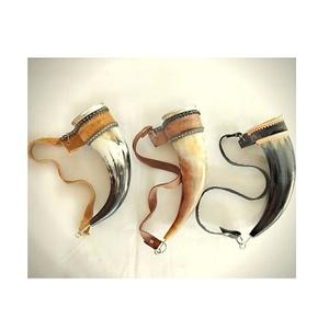 Luxurious Handcrafted Drinking Horn Hand-Polished Viking Horn Wholesale Viking Drinking Horn with <b>Stand</b> and Brass Rim - Product Image 4