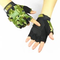 Gants de cyclisme unisexes demi-doigts de qualité supérieure, antidérapants, en cuir PU, légers et confortables pour le cyclisme