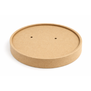 Coppette per Zuppa Usa e Getta da 16 oz con Coperchio in Carta Kraft per Bevande Calde e Zuppe - Product Image 1