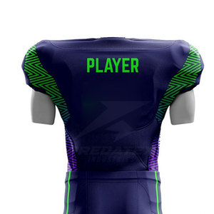 Uniforme de Fútbol Americano Unisex de Manga Corta, Transpirable, con Logotipo Personalizado, 100% Poliéster - Product Image 5