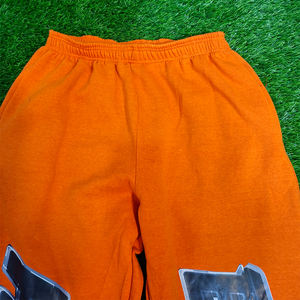 กางเกงวอร์มผ้าคอตตอนแนวสตรีทแวร์สำหรับผู้ชายกางเกงขาบานแบบเรียงซ้อนพิมพ์ลาย3D แบบกำหนดเองสไตล์จ็อกเกอร์ - Product Image 4