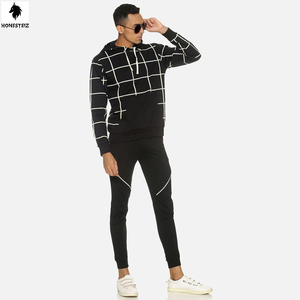 กางเกงวอร์มแบบนุ่มมีซิปใส่ได้ทั้งชายและหญิงชุด2ชิ้นผ้าไนลอนด้านหน้าแบนยืดหยุ่นแบบลำลอง - Product Image 4