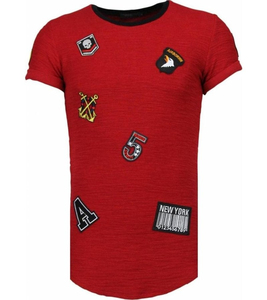 Camisetas de verano Vintage personalizadas para hombres Unisex de gran tamaño 100% algodón parche desgastado apliques bordados Unisex desgastado - Product Image 5