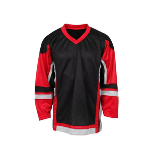 Venta al por mayor logotipo personalizado nombre Hockey Jersey malla transpirable secado rápido sublimación impreso Hockey ropa deportiva uniforme de Hockey sobre hielo - Product Image 3