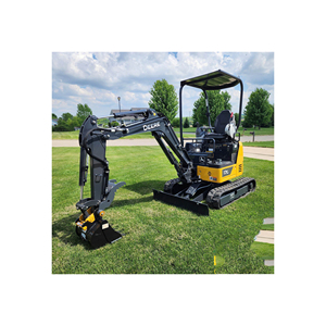 Durable John Deere 17G mini excavadora eficiente pequeño equipo de orugas para la Agricultura paisajismo zanjas trabajo de excavación - Product Image 4