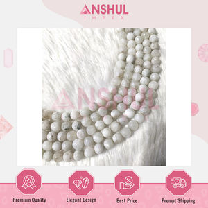 Pierre de lune arc-en-ciel blanche de qualité supérieure hautement utilisée pierres précieuses flashy à facettes brins de perles de 8mm pour l'énergie féminine et l'intuition - Product Image 2