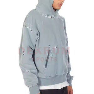 Sudadera con Capucha para Hombre, Diseño Moderno, Estilo Urbano, Invierno, Ligera, de Alta Calidad, Manga Larga, Algodón/Poliéster - Product Image 5