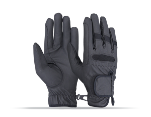 2024 Gants équestres avec logo personnalisé de haute qualité en cuir noir pour l'équitation - Product Image 3