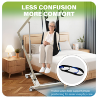 Sangle de transfert pour patient, harnais de soutien complet pour personnes âgées et handicapées, transfert de lit à fauteuil roulant avec boucles
