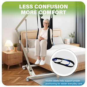 Arnés de transferencia para pacientes, soporte completo para el cuerpo, para el cuidado de ancianos y discapacitados, transferencia de silla de ruedas a cama con presillas - Product Image 3