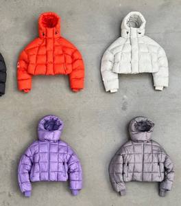 Veste d'hiver en duvet de coton à fermeture éclair pour hommes, avec capuche pour homme - Product Image 4