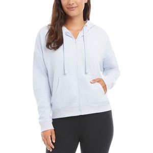Ropa informal con capucha y cremallera completa de alta calidad, sudaderas cortas con cremallera de cuello alto para mujer, Invierno cómodo y transpirable - Product Image 2