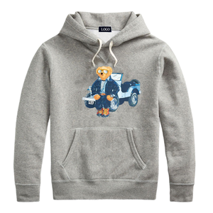 Sudadera con Capucha para Hombre, Bordada, con Contraste de Color, Ligera, Térmica, Colores Personalizados, 100% Algodón, Servicio OEM - Product Image 1