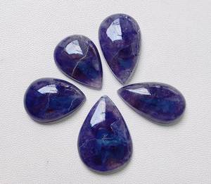 Lote de tamaño mixto de piedras preciosas sueltas de corte de cabujón de pera de iolita Natural de la mejor calidad para accesorios de joyería - Product Image 5