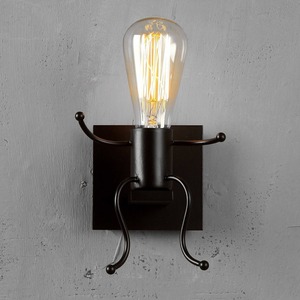 Premium Black Metal Wall <b>Lamp</b> With Artistic Craft And Contemporary Style To Brighten Home Interiors With Sophisticated Flair - Product Image 5