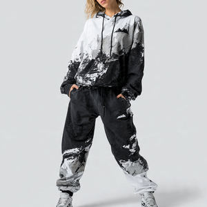 Conjunto Deportivo para Hombre, Diseño 2 en 1, Ecológico, Resistente al Viento, Transpirable, con Estampado, Sudadera con Capucha y Pantalones Deportivos, Estilo Urbano, para Invierno - Product Image 1