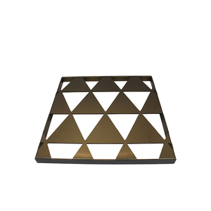 Panel de Pared Cortina de Aluminio Perforado con Corte Láser CNC, Triangular, Anodizado en Bronce con PVDF, Tamaño Personalizado para Separación de Espacios en Exteriores - Product Image 4