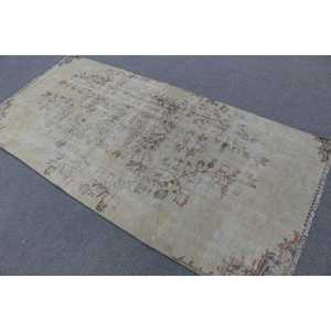 Tapis turc, tapis vintage 3,6x7,6 pieds, tapis en laine grise - Product Image 3