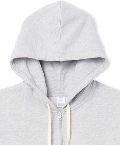 เสื้อฮู้ดผู้หญิง,มีซิปสีพื้น - Product Image 4