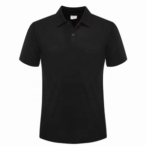 Chemises pour hommes grandes tailles en polyester/coton respirant, logo personnalisé imprimé en sérigraphie, anti-rétrécissement, manches courtes, style décontracté - Product Image 4
