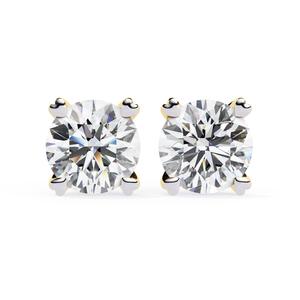 Pendientes de Halo con Diamante Cultivado en Laboratorio de 1.04 Ct, Oro Sólido de 14K, Certificado IGI, Regalo Clásico de Aniversario - Product Image 2